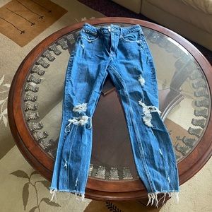 abercrombie high rise mom jeans